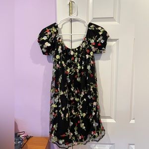 Embroidered floral dress (Urban Outfitters, L)